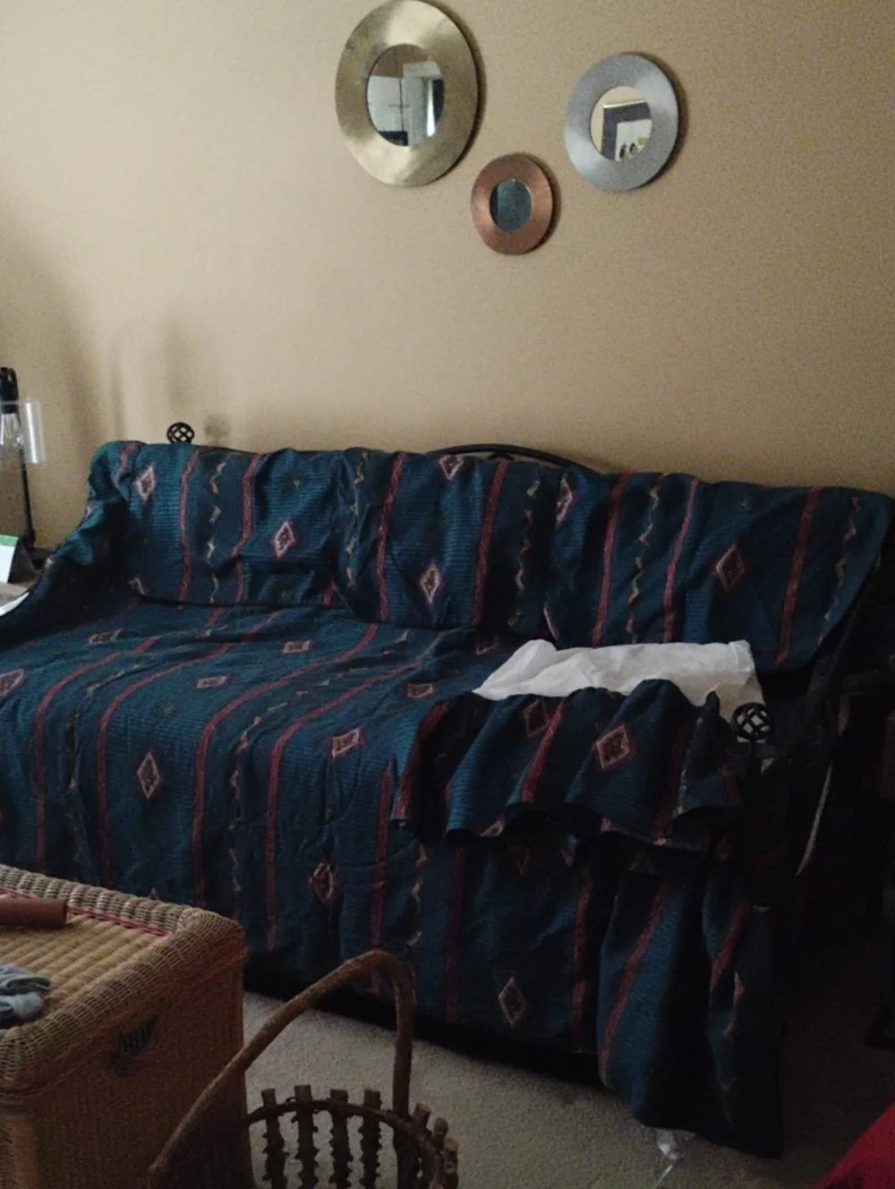 Multi Color South Western Patterned 5 Piece DayBed Set